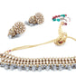 Grey Gold Tone Choker Set - Rajwada