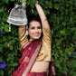 Grey Heavily Embroidered Tassel Potli Bag - Rajwada