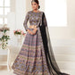 GREY PRINTED LEHENGA CHOLI SET - Rajwada