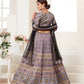 GREY PRINTED LEHENGA CHOLI SET - Rajwada