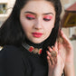 Grey Red Trendy Kundan Choker Set - Rajwada