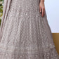 Grey Sequins Georgette Lehenga Set - Rajwada
