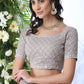 Grey Sequins Georgette Lehenga Set - Rajwada