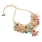 Heavy Multicolored Stone Studded Neckpiece Set - Rajwada