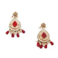 Heavy Multicolored Stone Studded Neckpiece Set - Rajwada