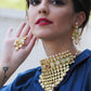 Heavy Triangular Kundan Necklace - Rajwada