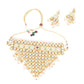 Heavy Triangular Kundan Necklace - Rajwada