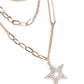High-quality stunning star pendant layered necklace - Rajwada