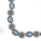 Iceberg Blue Floral Choker Necklace Set - Rajwada
