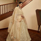 Impressive Beige Art Silk Lehenga Set - Rajwada