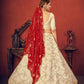 Impressive Beige Art Silk Lehenga Set - Rajwada