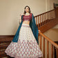 Impressive Beige Georgette Lehenga Set - Rajwada