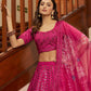 Impressive Deep Pink Art Silk Lehenga Set - Rajwada
