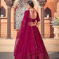 Impressive Deep Pink Georgette Lehenga Set - Rajwada