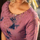 Impressive Dust Pink Cotton Anarkali - Rajwada