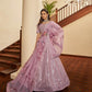 Impressive Dusty Pink Art Silk Lehenga Set - Rajwada