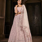 Impressive Dusty Pink Georgette Lehenga Set - Rajwada