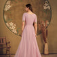 Impressive Dusty Pink Net Anarkali - Rajwada