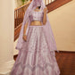 Impressive Dusty Pink Silk Lehenga Set - Rajwada