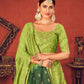 Impressive Floracance Green Art Silk Lehenga Set - Rajwada