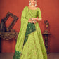 Impressive Floracance Green Art Silk Lehenga Set - Rajwada
