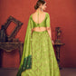 Impressive Floracance Green Art Silk Lehenga Set - Rajwada