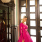 Impressive Fuschia Cotton Anarkali - Rajwada