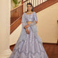 Impressive Lavender Silk Lehenga Set - Rajwada
