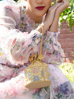 IMPRESSIVE MULTI COLORED EMBROIDERED POTLI - Odette
