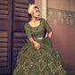 Impressive Olive Green Net Sequins Lehenga Set - Rajwada