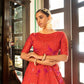Impressive Orange Cotton Anarkali - Rajwada