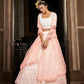 Impressive Orange Georgette Lehenga Set - Rajwada