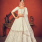 Impressive Pearl White Art Silk Lehenga Set - Rajwada