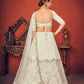 Impressive Pearl White Art Silk Lehenga Set - Rajwada