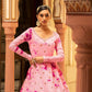 Impressive Pink Cotton Anarkali - Rajwada