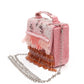 IMPRESSIVE PINK EMBELLISHED CLUTCH - Rajwada