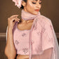 Impressive Pink Georgette Lehenga Set - Rajwada