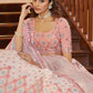 Impressive Pink Georgette Lehenga Set - Rajwada