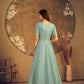 Impressive Pista Green Net Anarkali - Rajwada