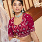 Impressive Sky Blue Georgette Lehenga Set - Rajwada