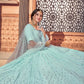 Impressive Sky Blue Georgette Lehenga Set - Rajwada