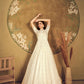 Impressive White Net Anarkali - Rajwada