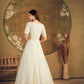 Impressive White Net Anarkali - Rajwada