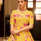 Impressive Yellow Cotton Anarkali - Rajwada