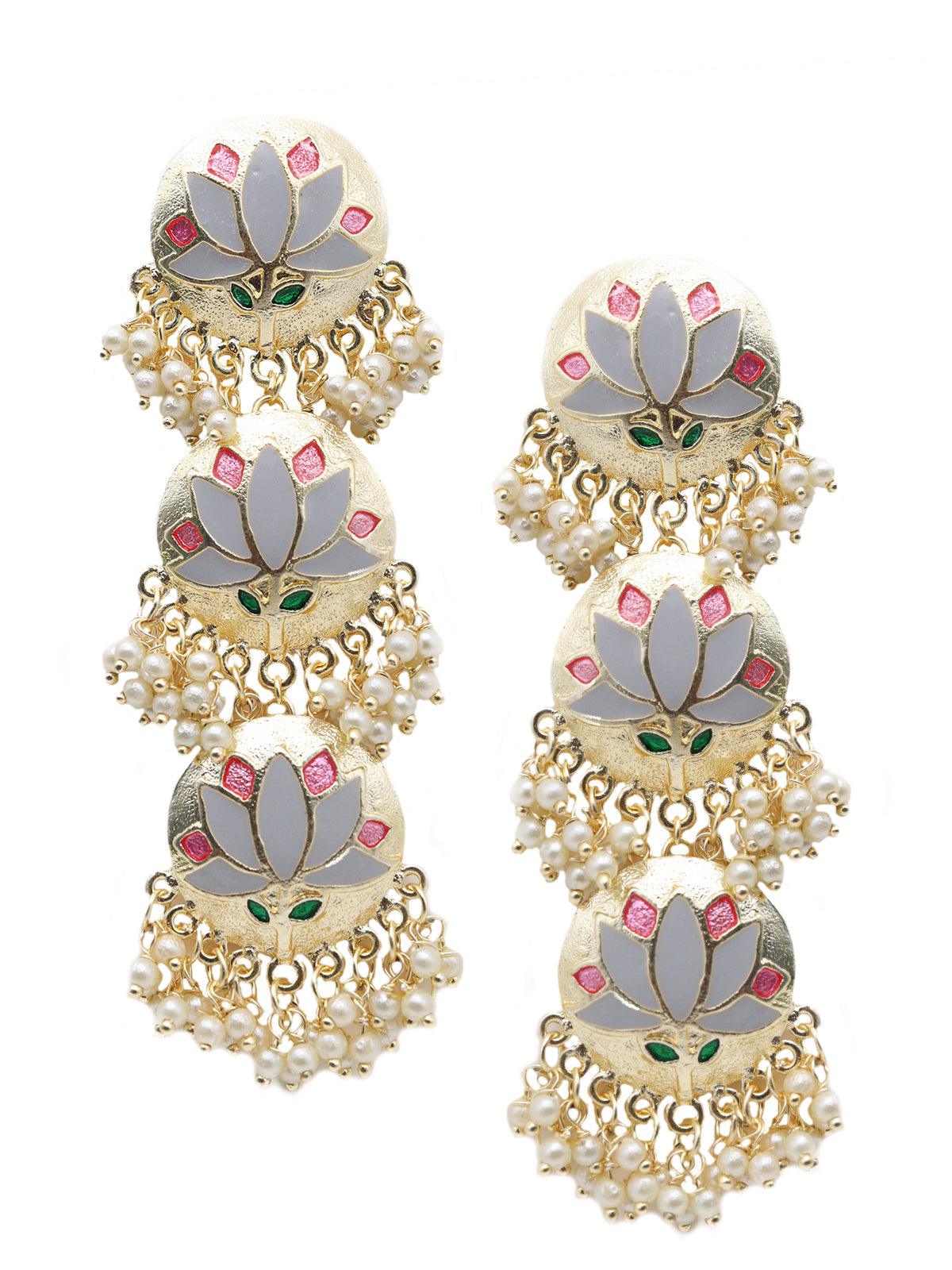 Intrinsic drop earrings - Rajwada