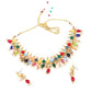 Jewel-Tone Multicolour Princess Necklace Set - Rajwada