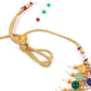 Jewel-Tone Multicolour Princess Necklace Set - Rajwada