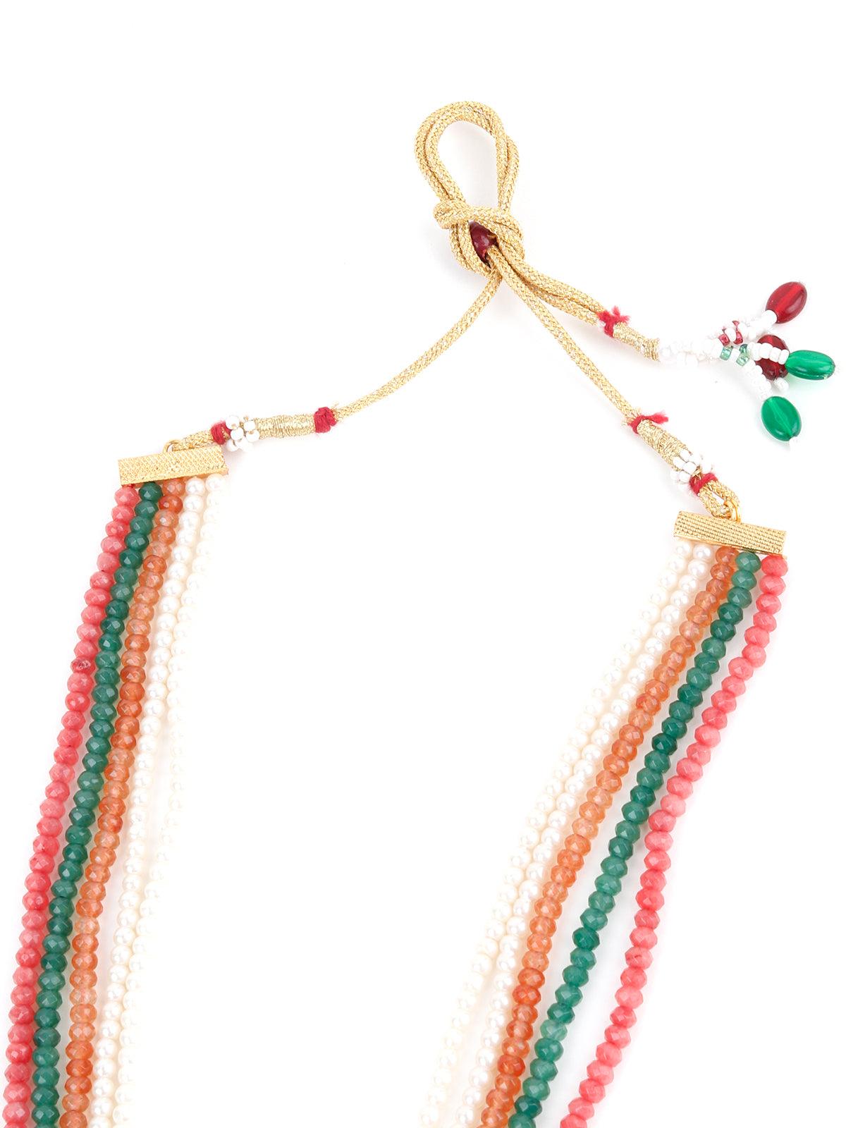 Kalina Pistachio Necklace Set - Rajwada