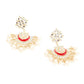Kundan detailing gold colour jewellery set - Rajwada