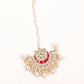 Kundan detailing gold colour jewellery set - Rajwada